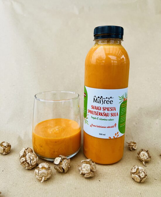 Svaigi spiesta smiltsērkšķu sula 500 ml