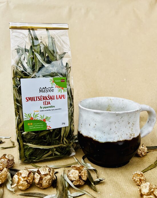 Smiltsērkšķu lapu tēja ar piparmētru 25 g