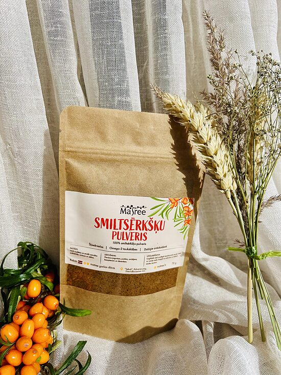 Smiltsērkšķu ogu pulveris 80 g